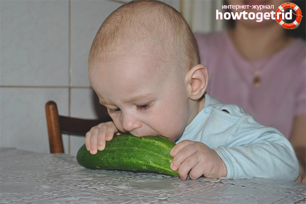 I hvilken alder kan et barn få agurker